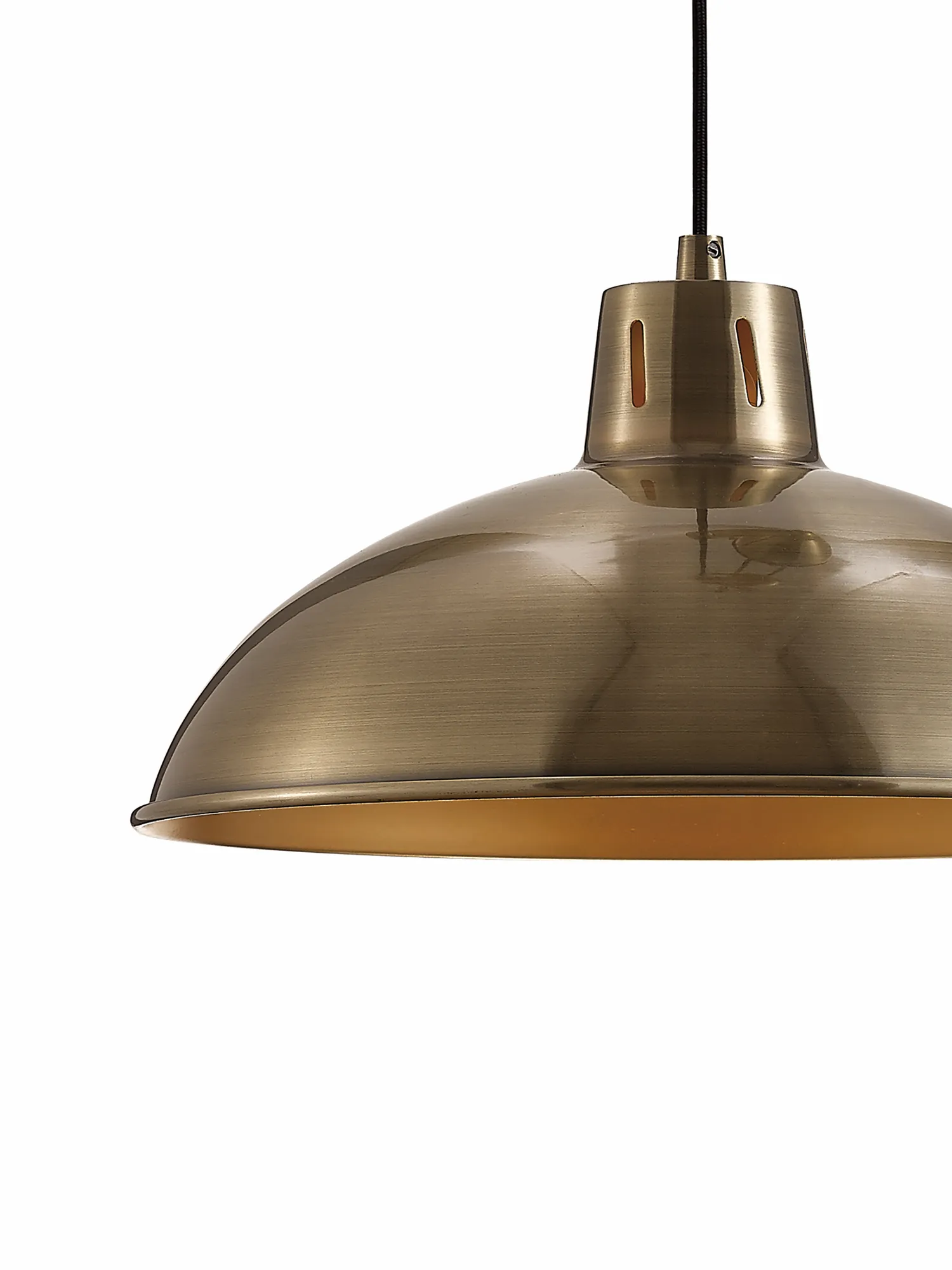 Wellington Pulley System Pendant 1 Light Antique Brass D0147  Deco Wellington